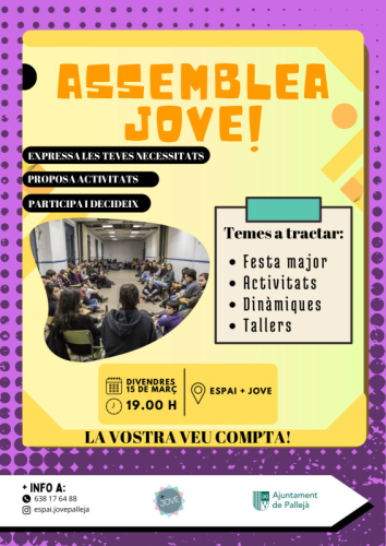 Cartell informatiu - Assemblea Jove