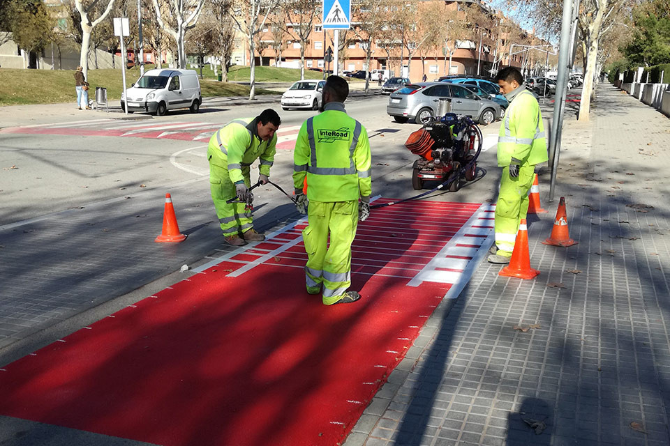 Carril bici de la ronda Santa Eulàlia