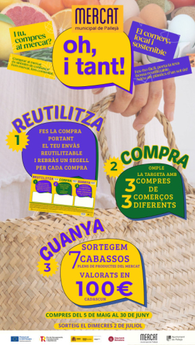 Cartell de la campanya “Oh i tant!” del Mercat municipal de Pallejà
