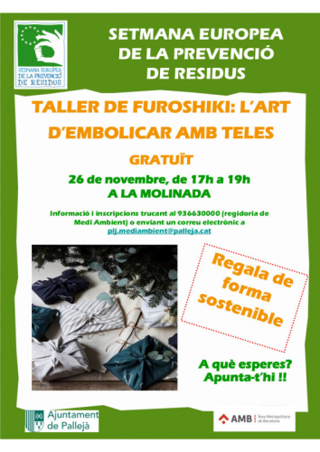 Taller de Furoshiki - cartell informatiu
