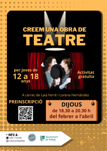 Cartell informatiu - Taller de teatre