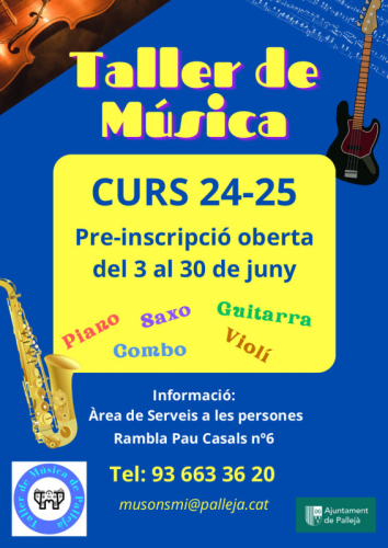 Cartell informatiu - Taller de Música