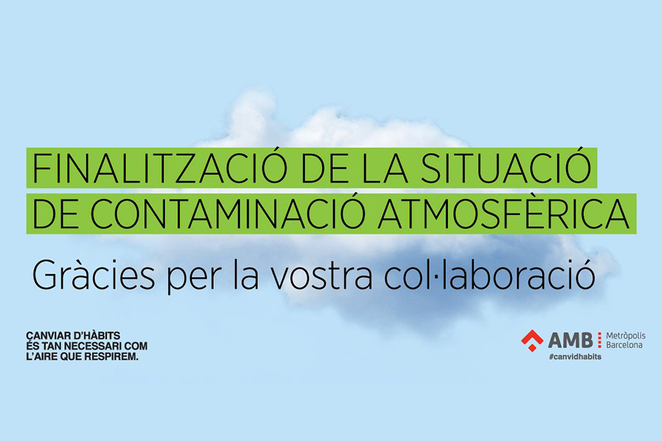 Finalitzat episodi de contaminació atmosfèrica