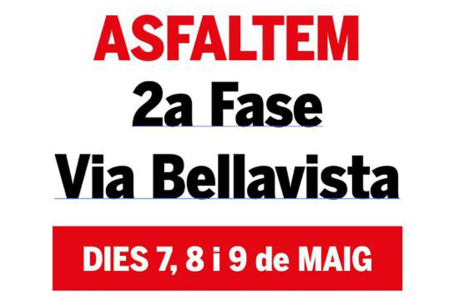 Pròximes tasques d'asfaltatge