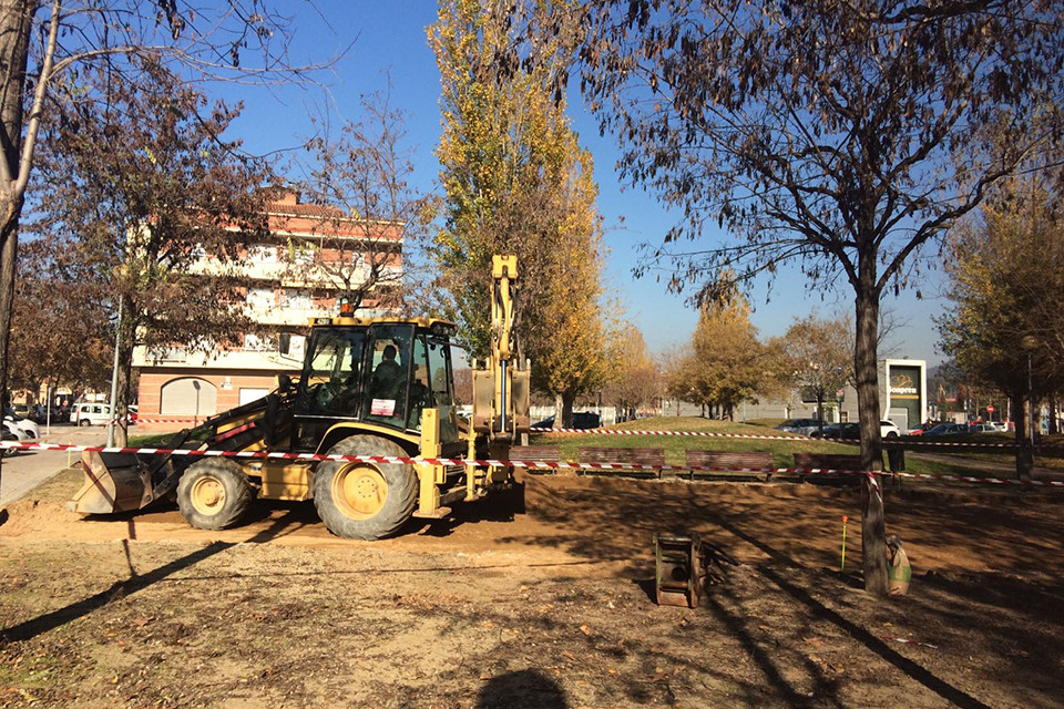 Construcció del nou skate park