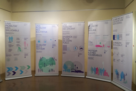 Exposició sobre mobilitat sostenible al Castell.