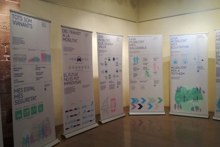Exposició sobre mobilitat sostenible al Castell.
