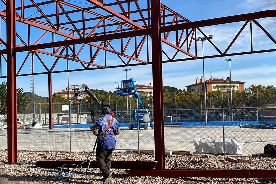 Treballs en l'estructura