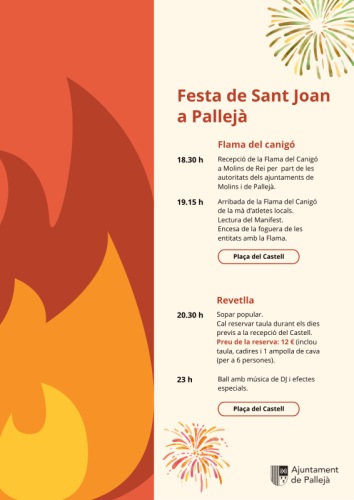Cartell Sant Joan Pallejà 2025
