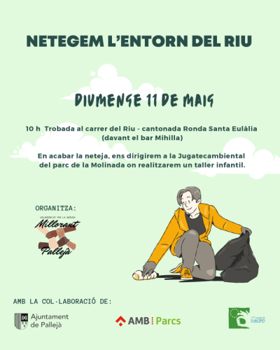 Jornada de neteja a l’entorn del riu