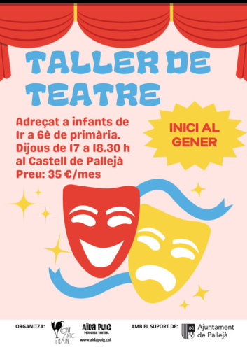 Cartell informatiu - Taller de teatre